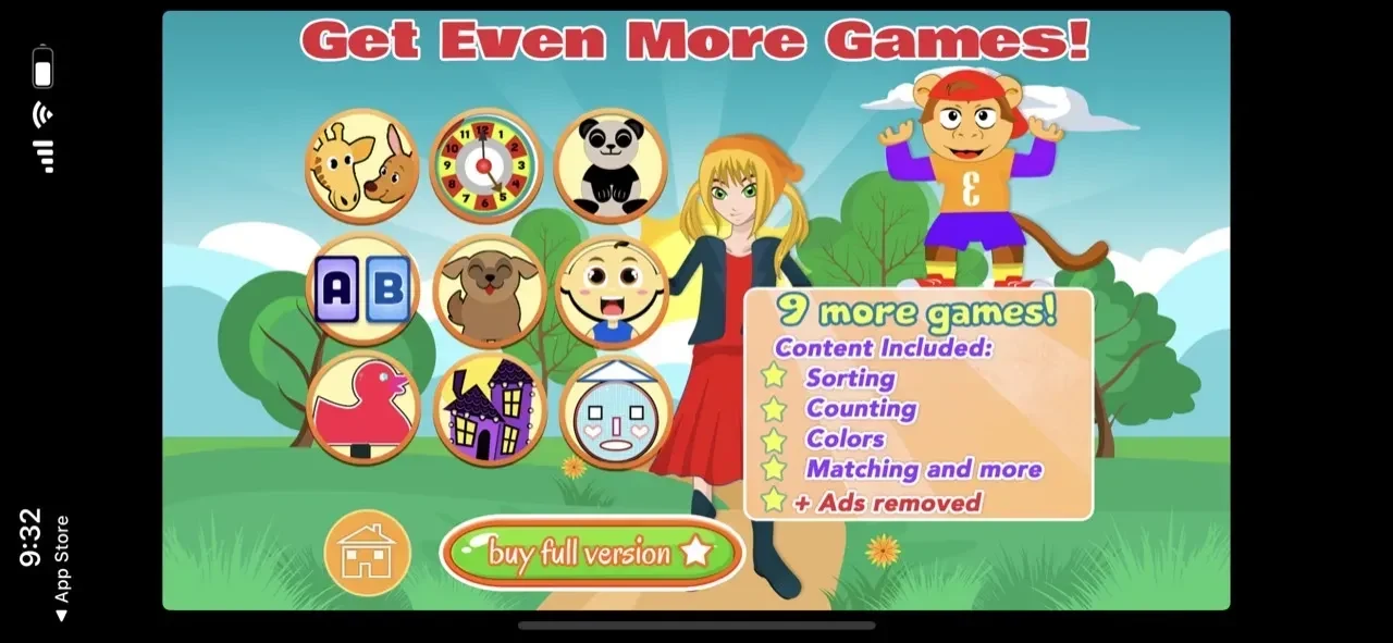 Playful Preschooler Daycare paywall screen