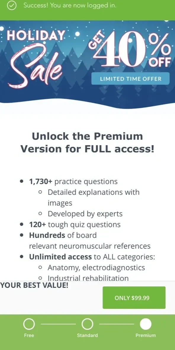 PM&R Board Exam Review paywall screen