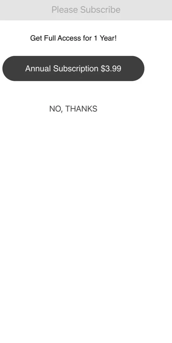 Pocket Brainbook paywall screen