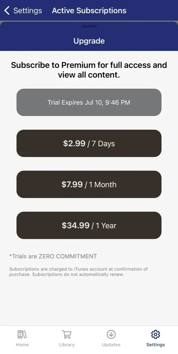 PocketLaw paywall screen