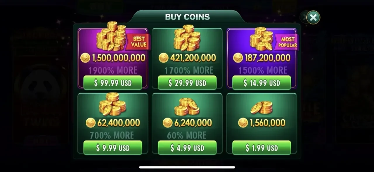 Pokies paywall screen