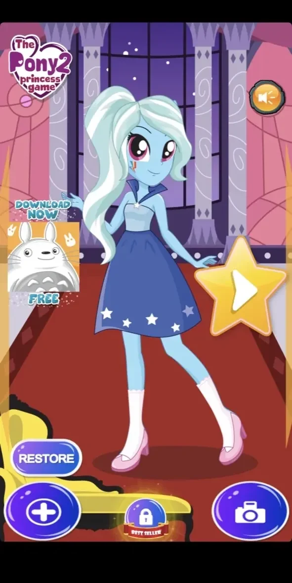 Pony Dress Up Game Girls 2 paywall screen
