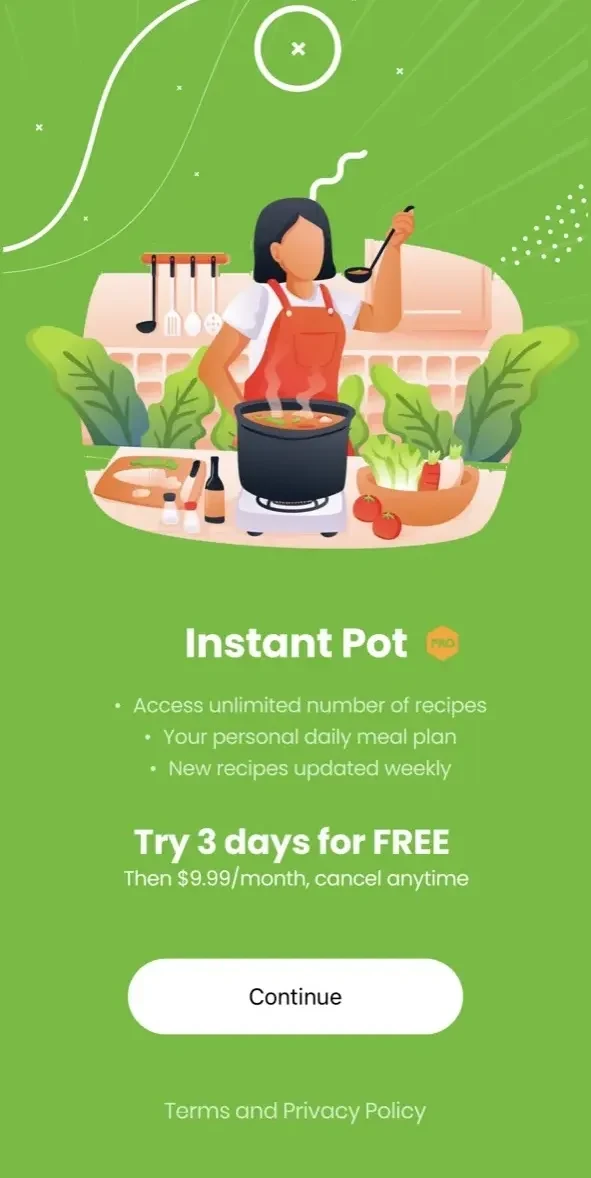 Pot App paywall screen