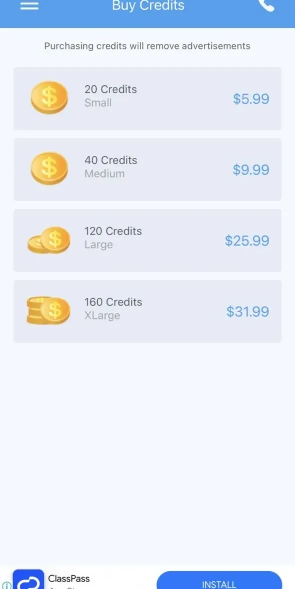 Prank Caller paywall screen
