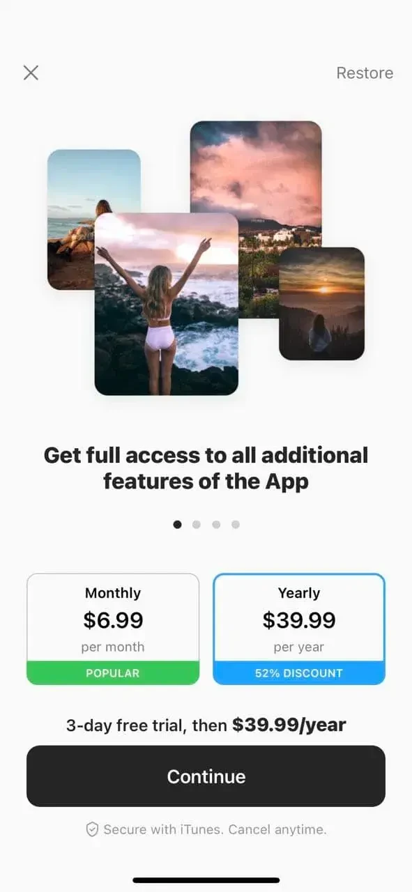 My Feed paywall screen