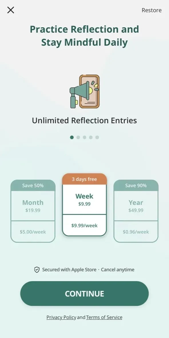 Pulsebit paywall screen