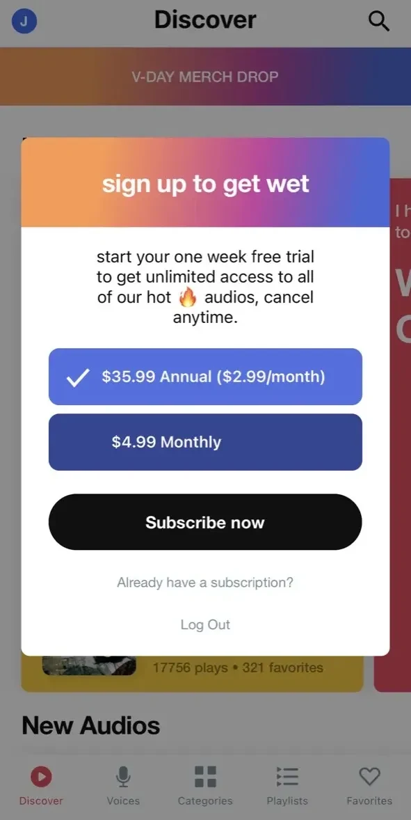 Quinn paywall screen