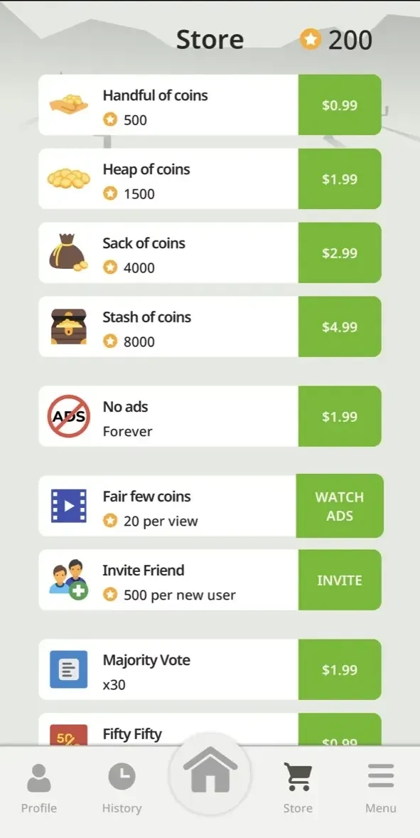 QuizzLand. Quiz paywall screen