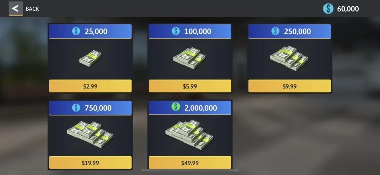 Racing Kings paywall screen