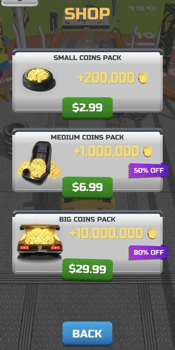 Ramp Car Jumping 2 paywall screen