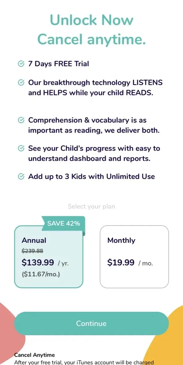 Readability paywall screen