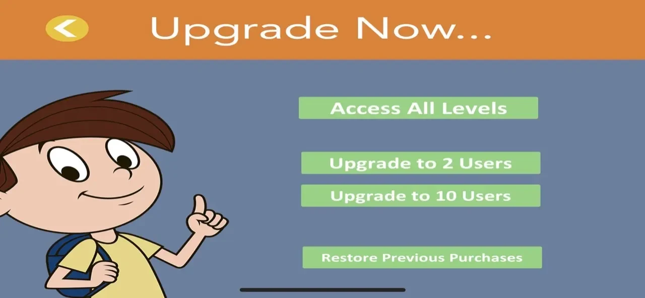 Reading Comprehension paywall screen