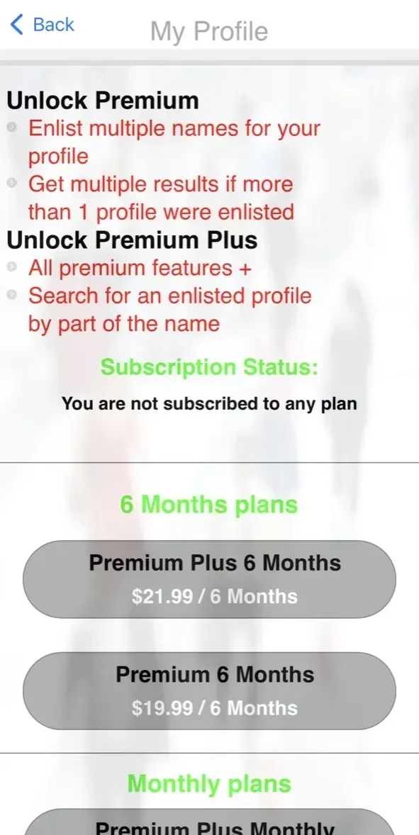 Real Caller paywall screen