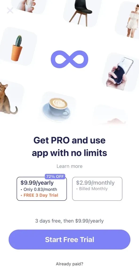 Snip AI paywall screen