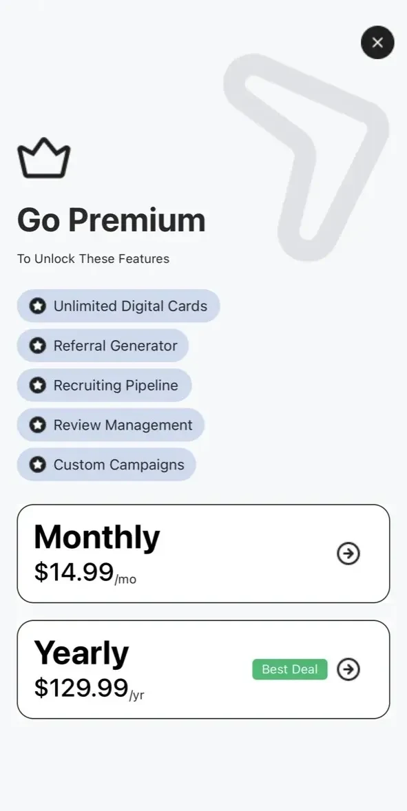 RepCard paywall screen