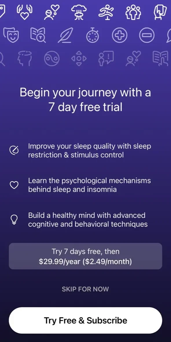 Restful paywall screen