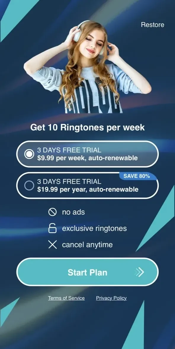 Ringtone Maker paywall screen
