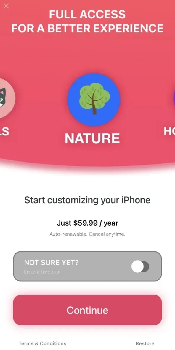 Ringtones HD ∙ Ringtone Maker paywall screen