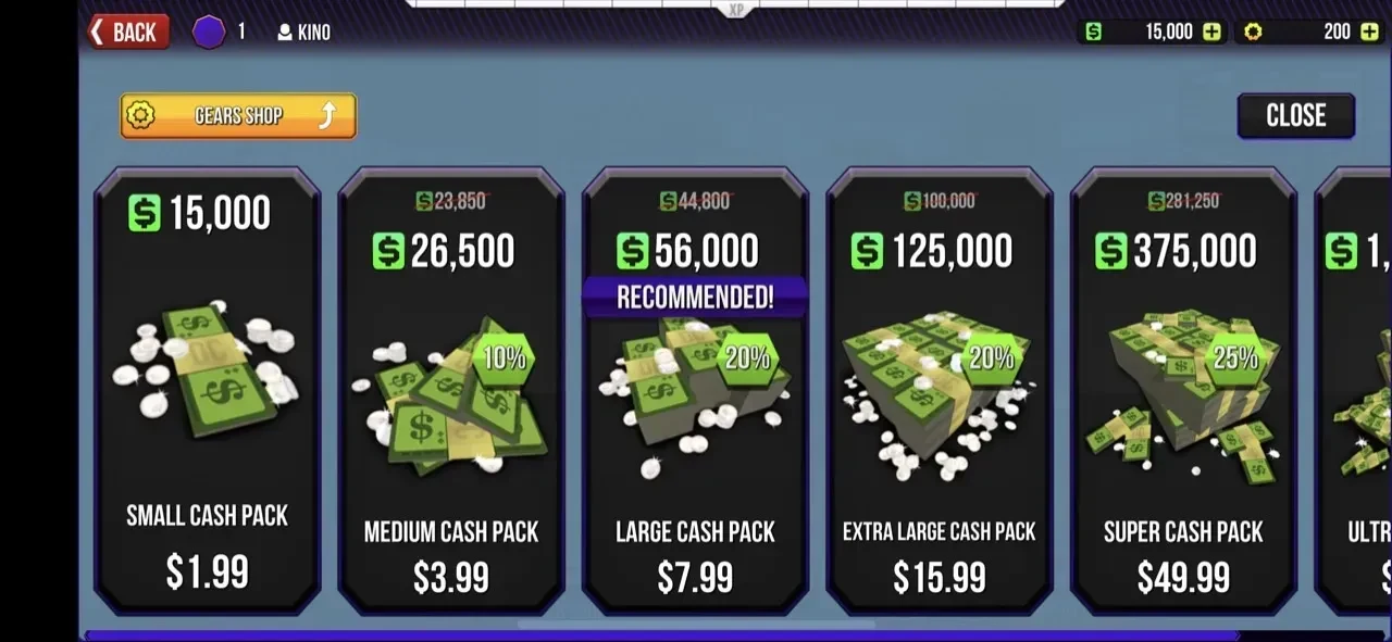 Rocket Soccer Derby paywall screen