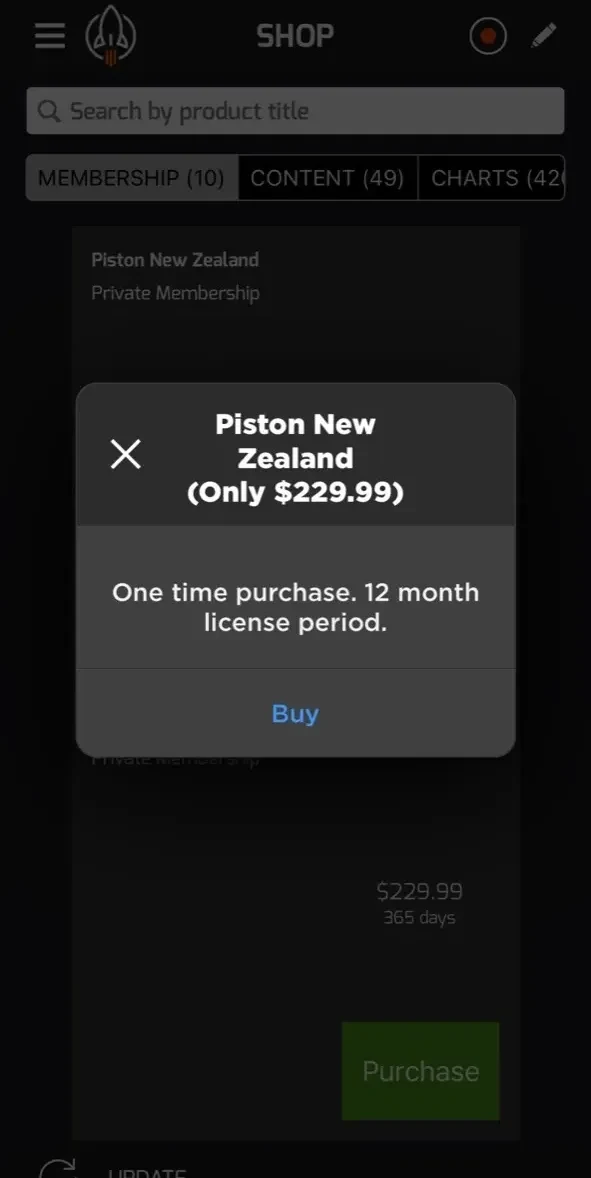 RocketRoute FlightPlan paywall screen