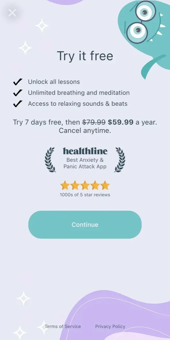 Rootd paywall screen
