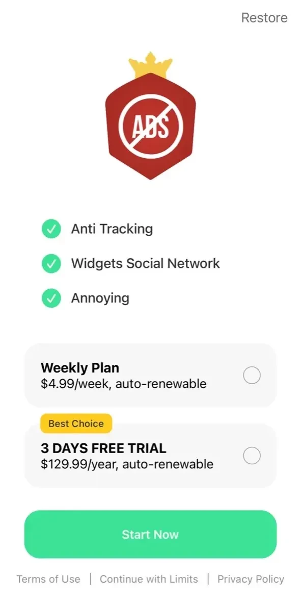 Sесurity АdBlосkеr paywall screen