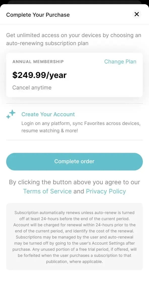 SarahBethYoga paywall screen