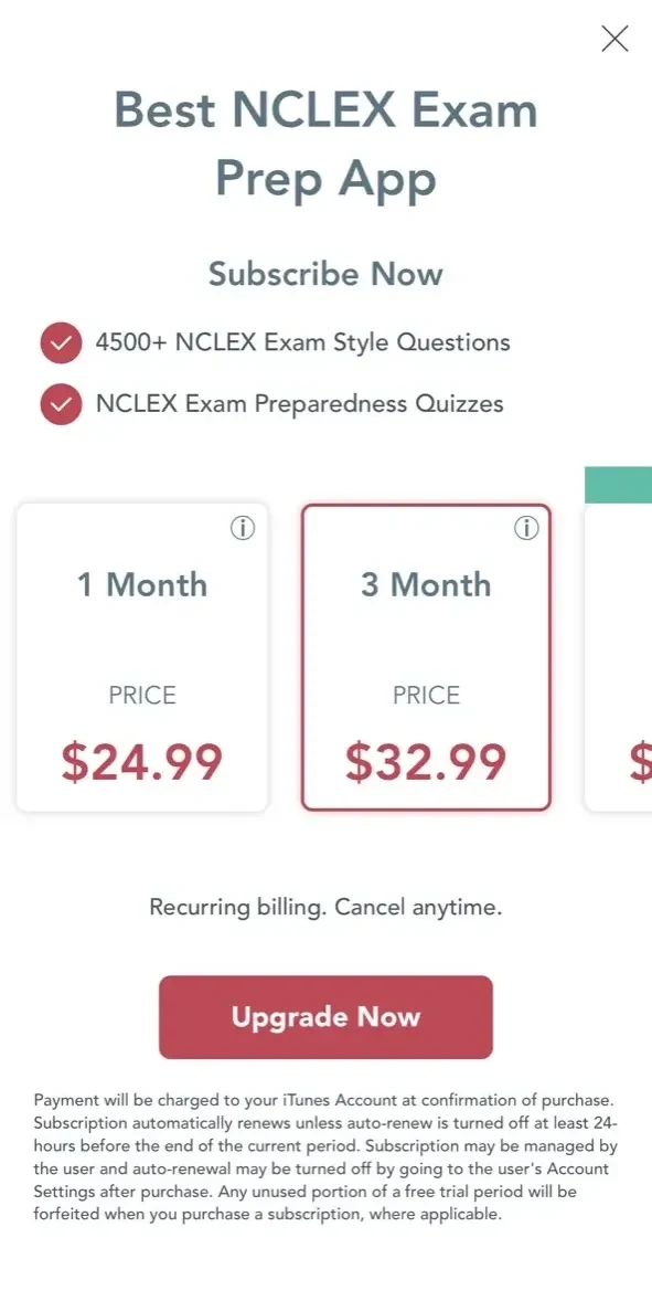 Saunders Comp Review Nclex PN paywall screen