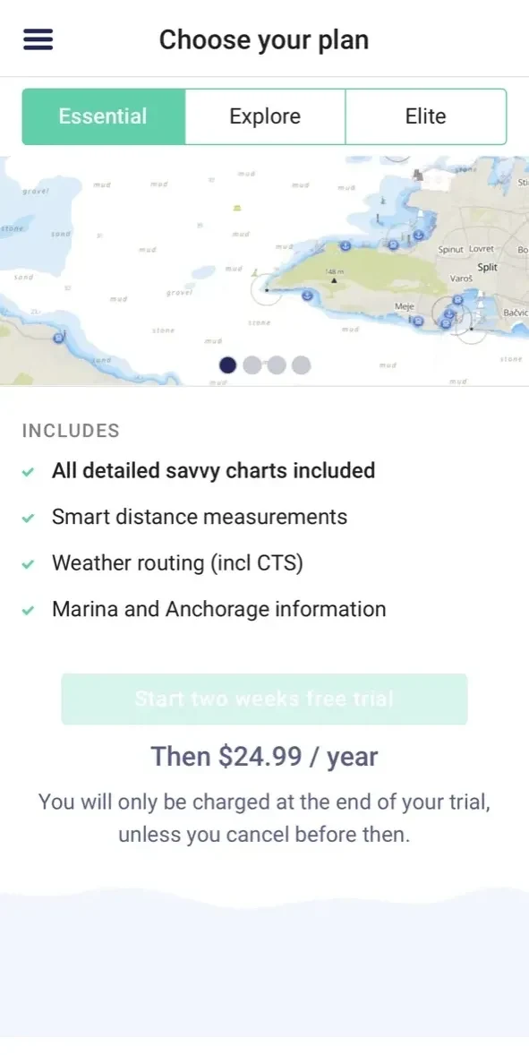 savvy navvy paywall screen
