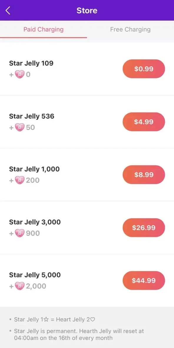 스타 플래닛 paywall screen