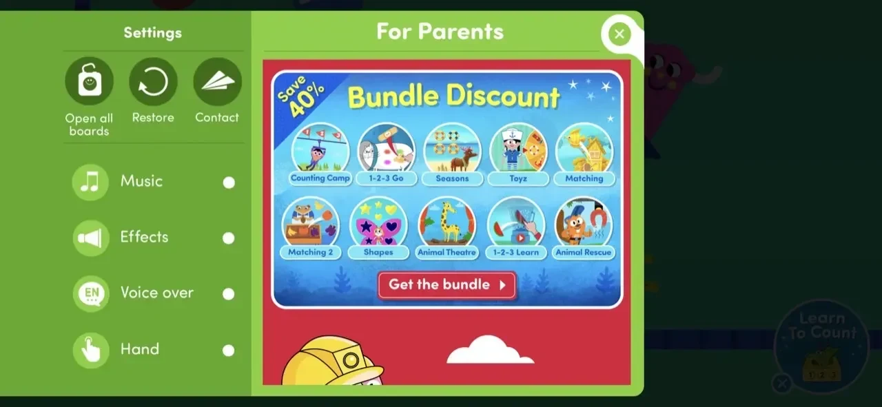 Shape games paywall screen