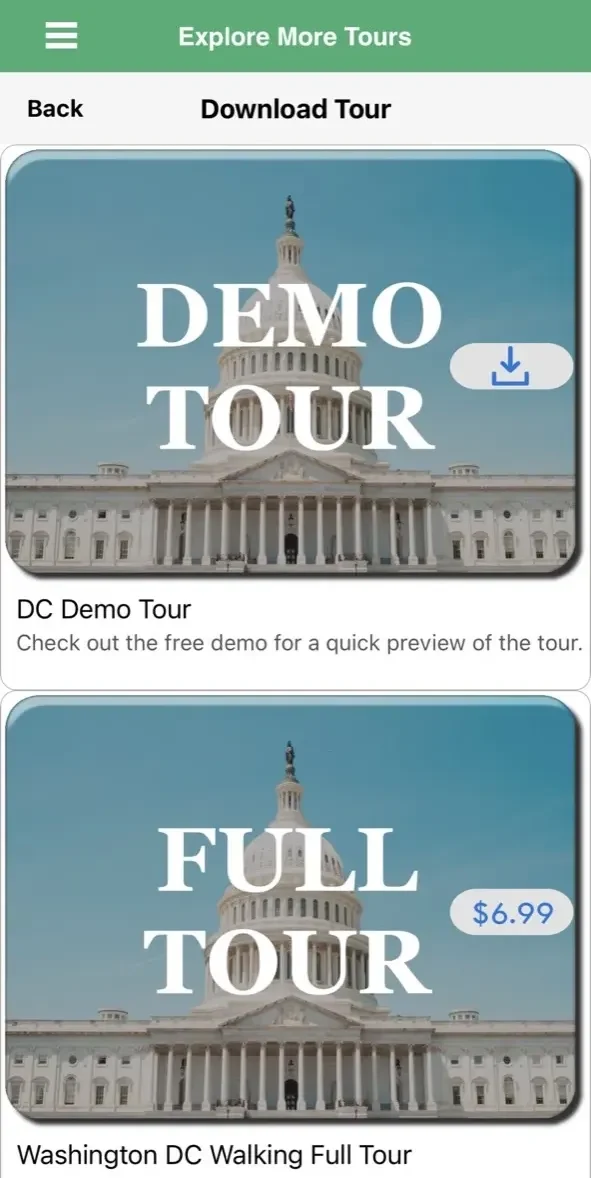 Shenandoah NP Audio Tour Guide paywall screen