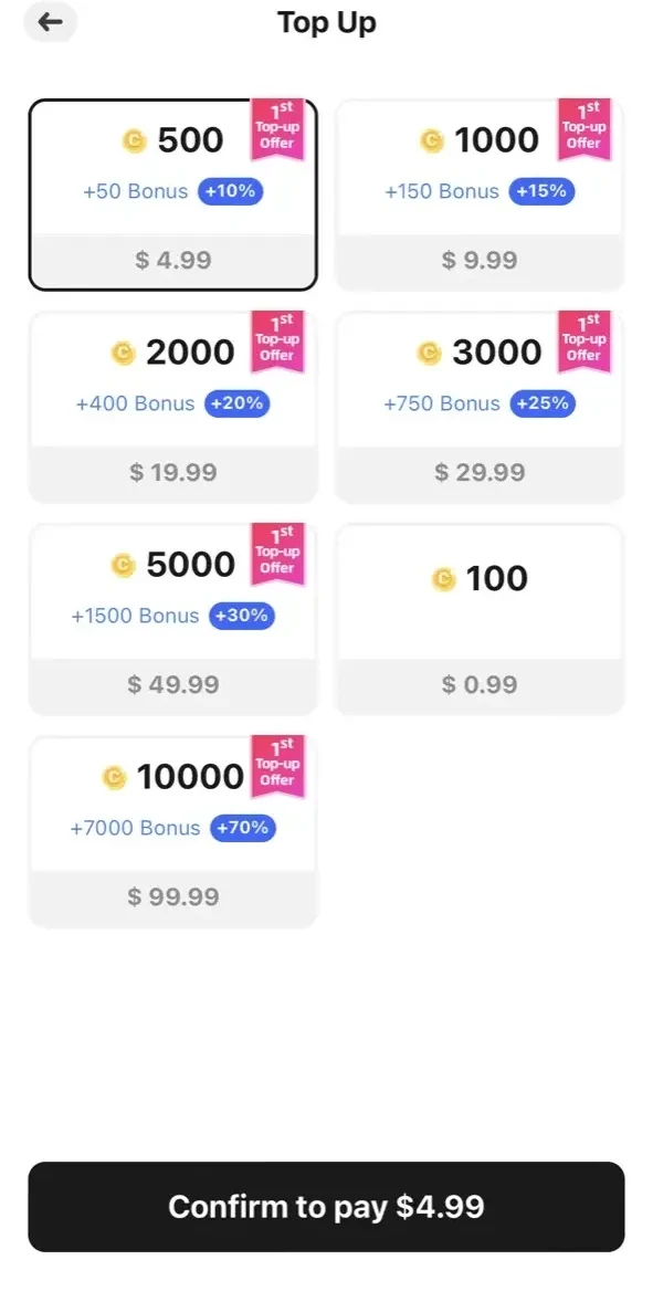 Stolybook paywall screen