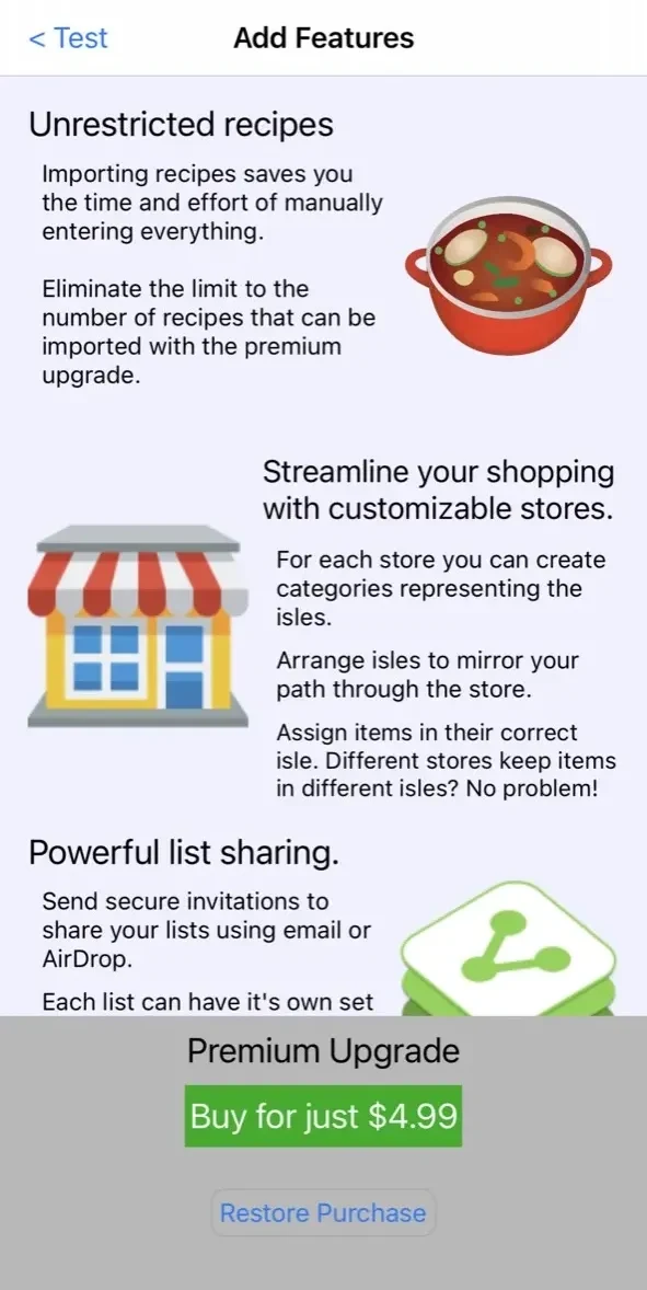 ShopIt paywall screen