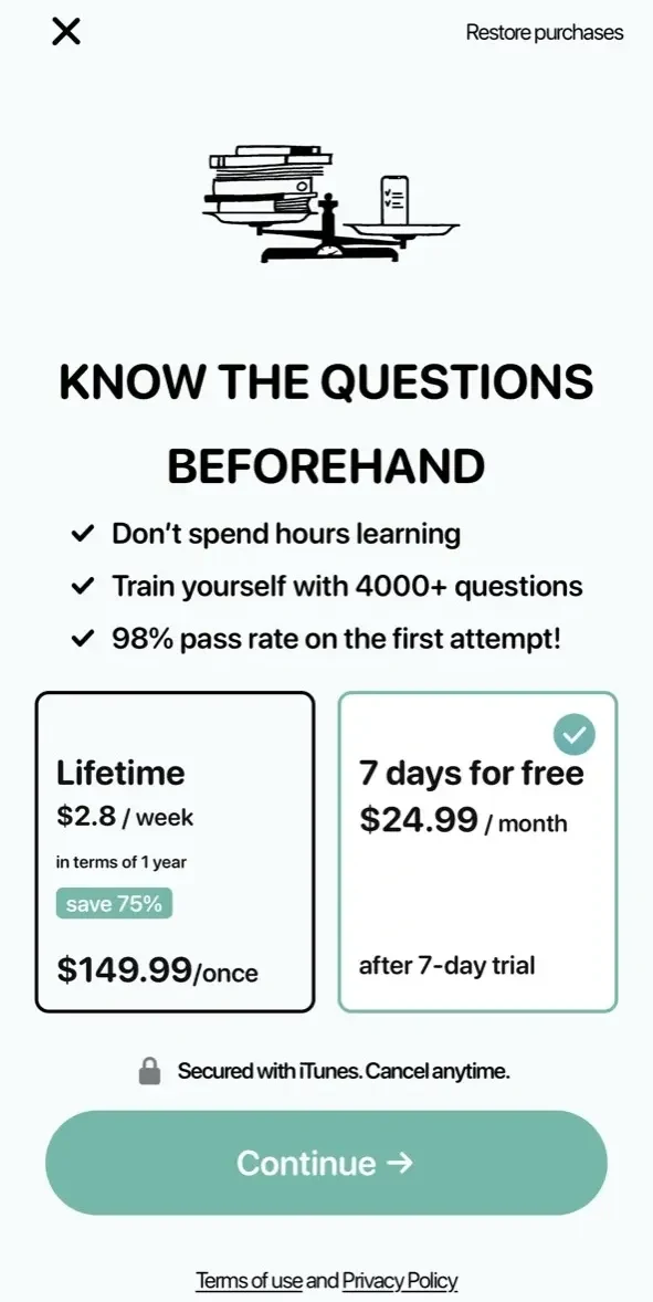 SHRM Exam Prep paywall screen