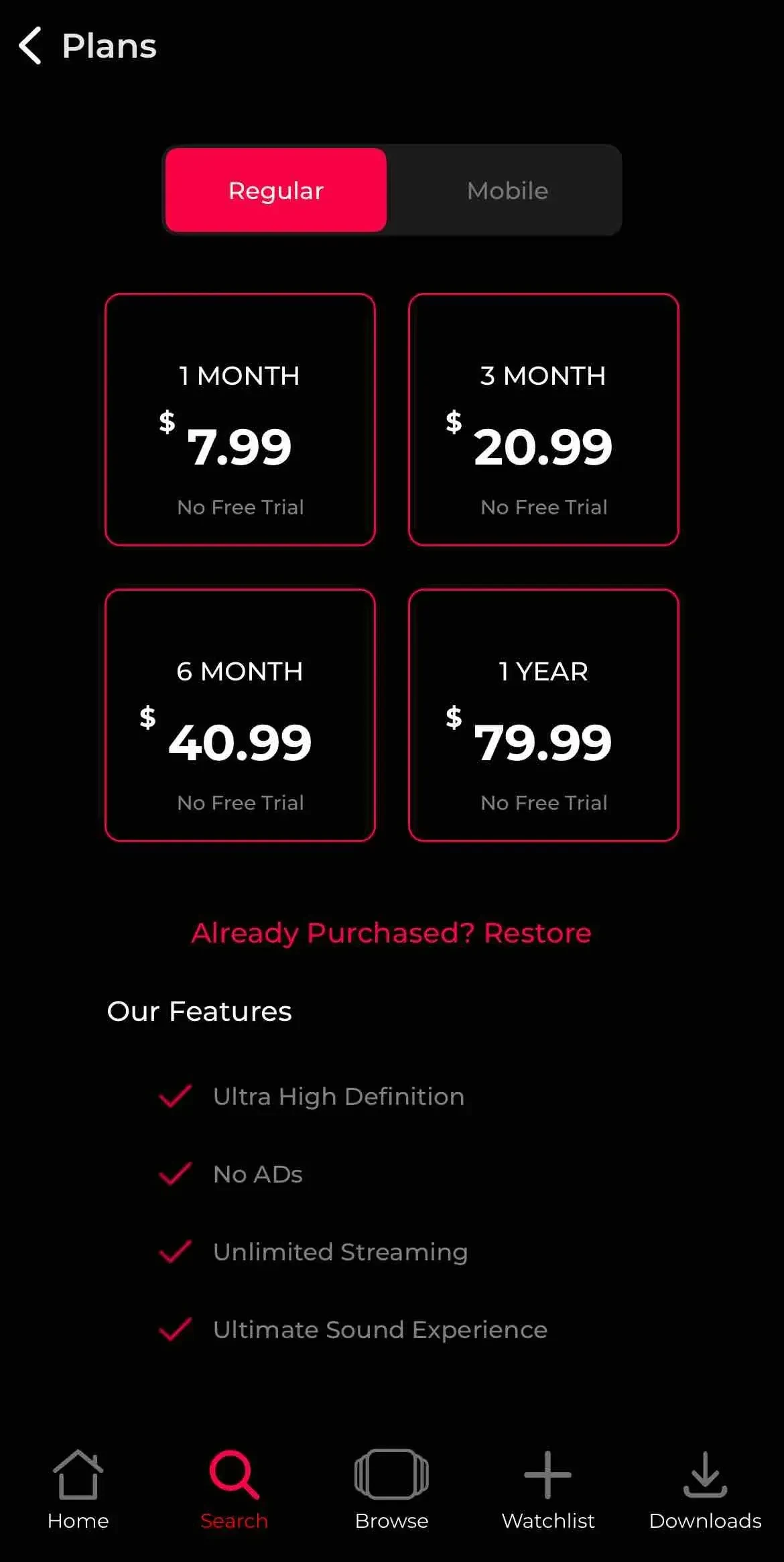 Simply South paywall screen