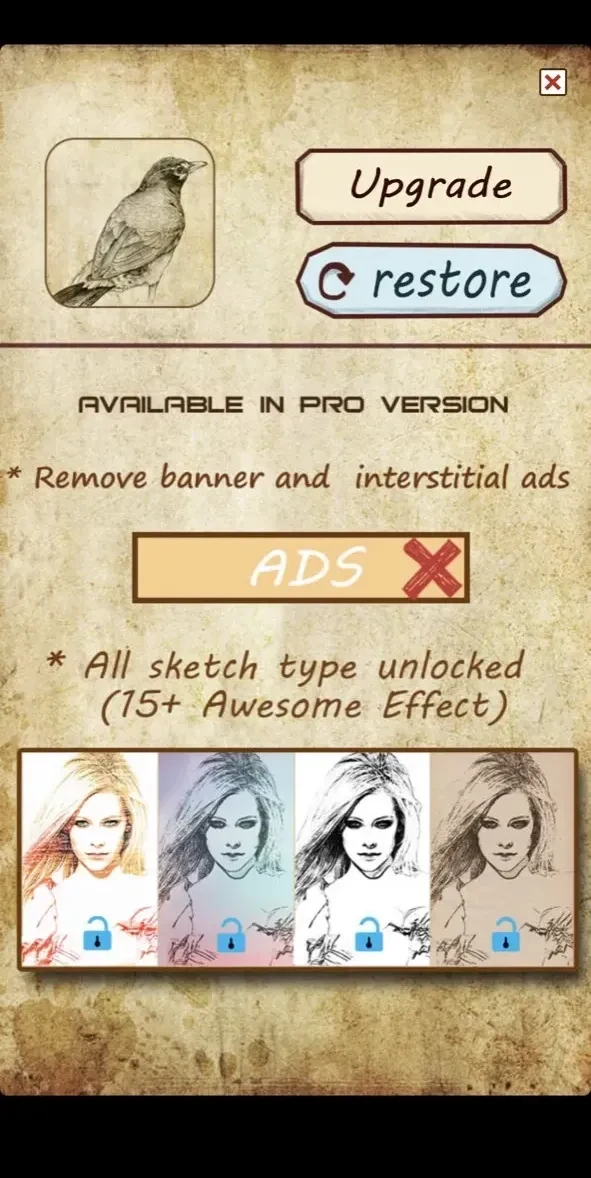 Sketch Master paywall screen