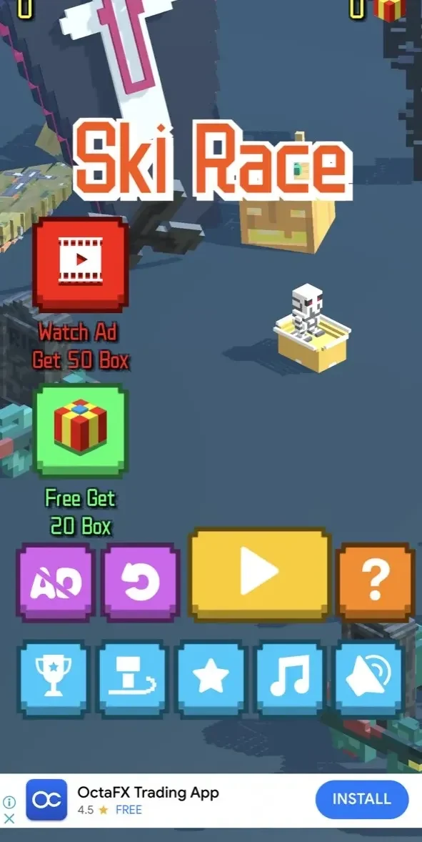Ski Race paywall screen