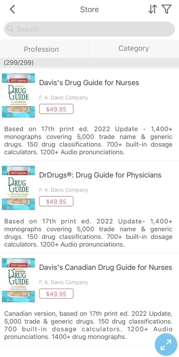 Skyscape Medical Library paywall screen