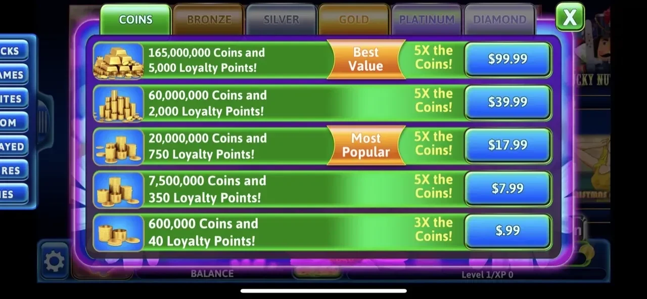 Slot A Day Casino paywall screen