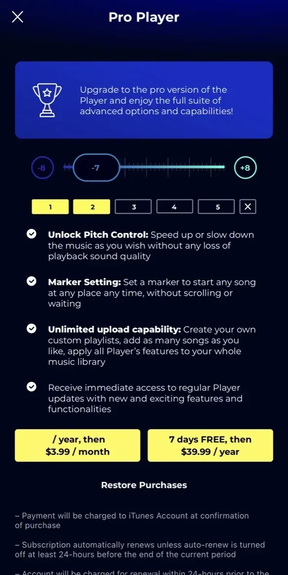 Snapp Dance paywall screen