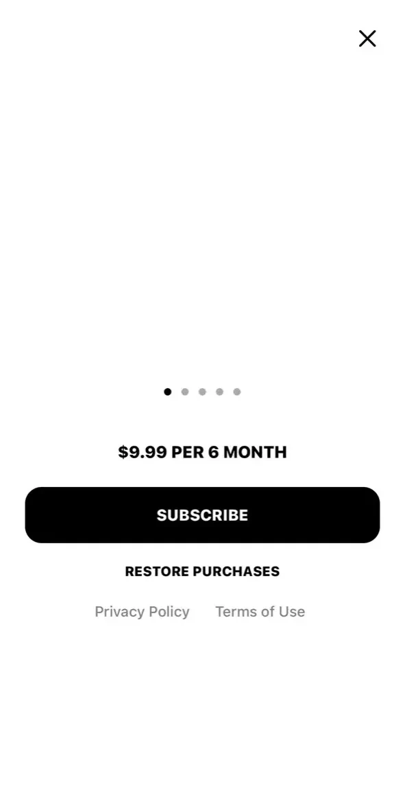 Sneaker paywall screen