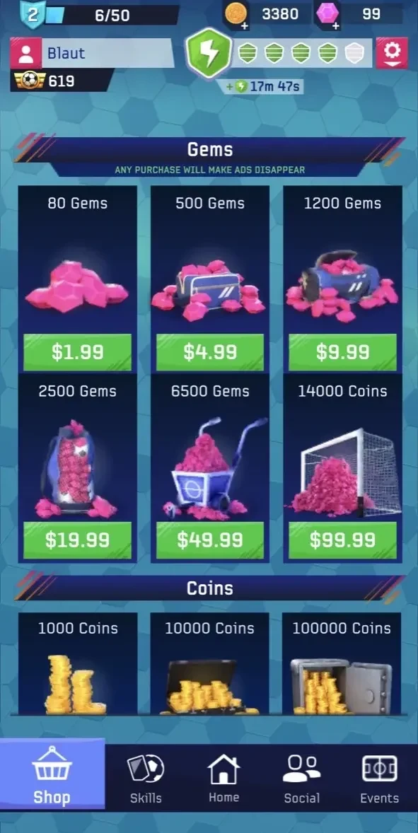 Soccer Star 24 Super Football paywall screen