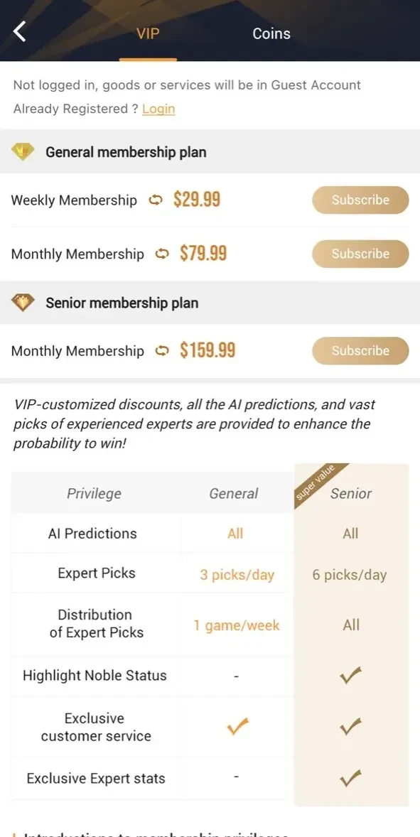 Soccerpet paywall screen