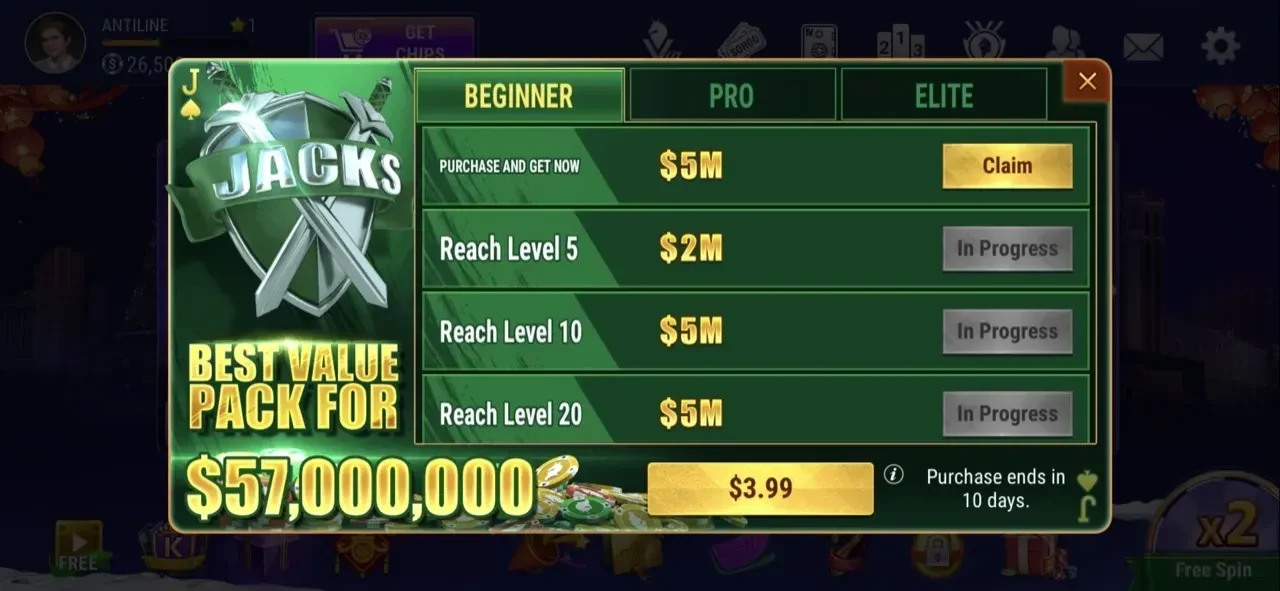 Sohoo Poker paywall screen