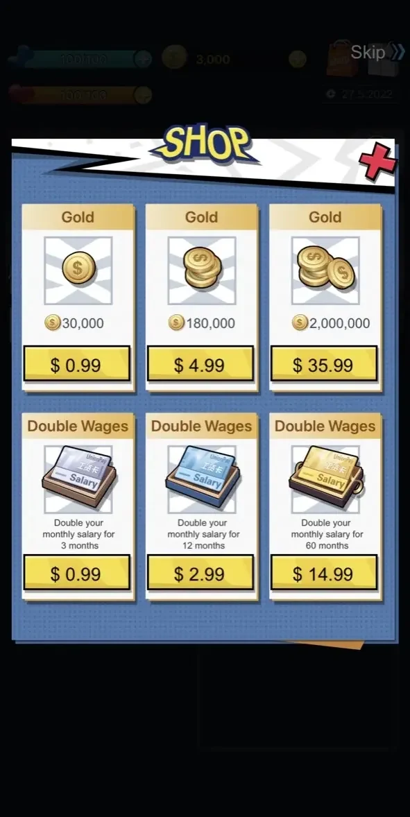 Soldier Life Simulator Games paywall screen