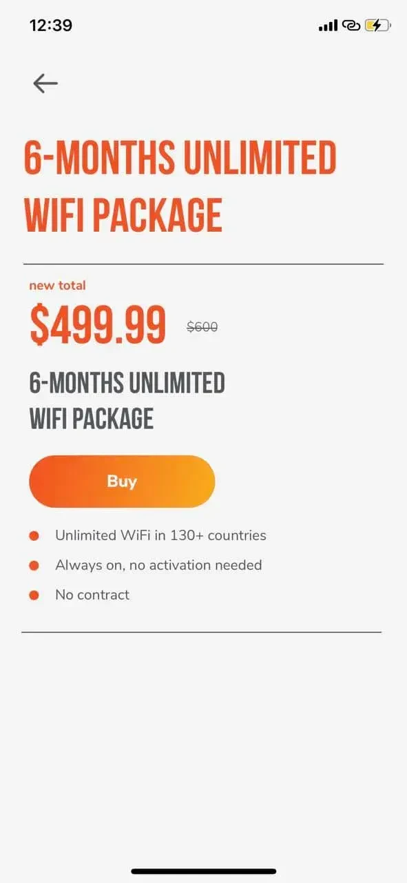 Solis WiFi paywall screen