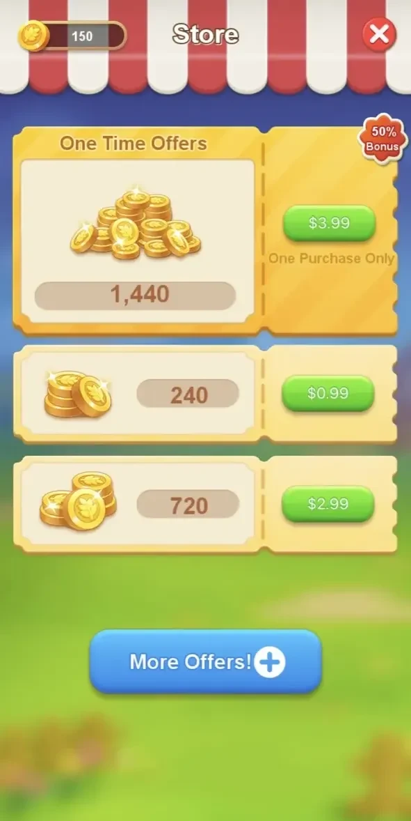 Solitaire paywall screen