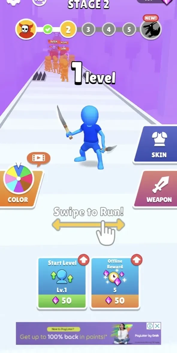 Hit & Run paywall screen