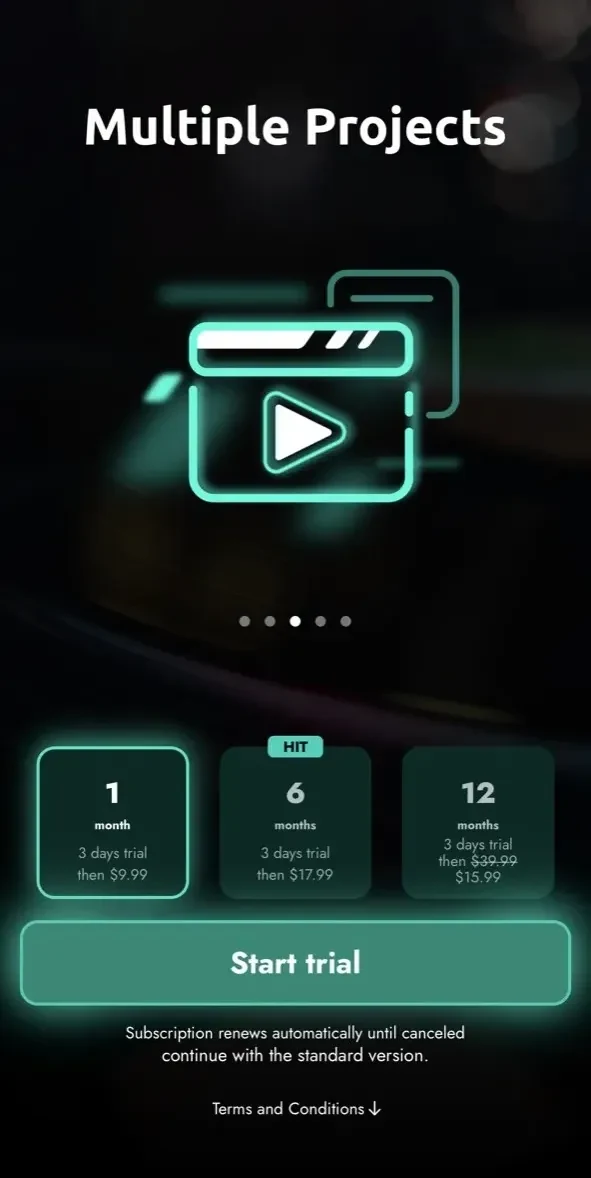 Sound Editor paywall screen